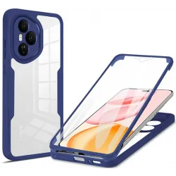 Coque intégrale Phonesta Slim Protect 360 protecteur d'écran pour HONOR 400 Pro - Bleu