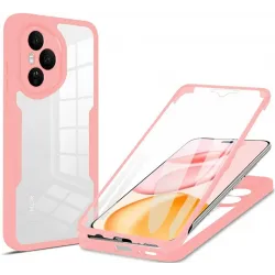 Coque intégrale Phonesta Slim Protect 360 protecteur d'écran pour HONOR 400 Pro - Rose