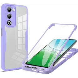 Coque intégrale Phonesta Slim Protect 360 protecteur d'écran pour Oppo A5/A5m - Violet
