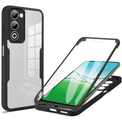 Coque intégrale Phonesta Slim Protect 360 protecteur d'écran pour Oppo A5/A5m - Noir