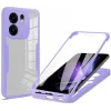 Coque intégrale Phonesta Slim Protect 360 protecteur d'écran pour Oppo Reno13 F 4G/5G / Reno13 FS 5G - Violet