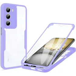 Coque intégrale Phonesta Slim Protect 360 protecteur d'écran pour Realme 14x / C75 - Violet