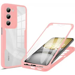 Coque intégrale Phonesta Slim Protect 360 protecteur d'écran pour Realme 14x / C75 - Rose