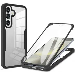 Coque intégrale Phonesta Slim Protect 360 protecteur d'écran pour Samsung Galaxy A36/A56 - Noir