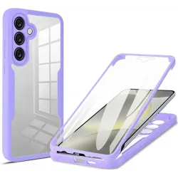 Coque intégrale Phonesta Slim Protect 360 protecteur d'écran pour Samsung Galaxy S25 FE - Violet