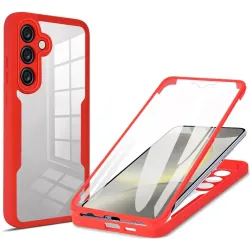 Coque intégrale Phonesta Slim Protect 360 protecteur d'écran pour Samsung Galaxy A15 4G/5G - Rouge