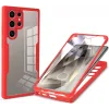 Coque intégrale Phonesta Slim Protect 360 protecteur d'écran pour Samsung Galaxy S24 Ultra - Rouge