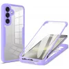 Coque intégrale Phonesta Slim Protect 360 protecteur d'écran pour Samsung Galaxy S25 Plus/S24 Plus - Violet