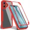 Coque intégrale Phonesta Slim Protect 360 protecteur d'écran pour Apple iPhone 17 - Rouge