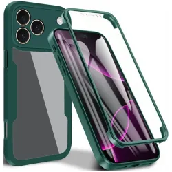Coque intégrale Phonesta Slim Protect 360 protecteur d'écran pour Apple iPhone 17 Pro Max - Vert