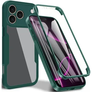Coque intégrale Phonesta Slim Protect 360 protecteur d'écran pour Apple iPhone 17 Pro Max - Vert