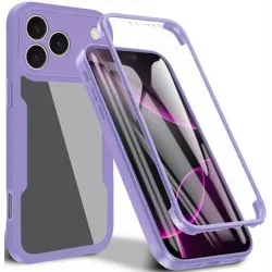 Coque intégrale Phonesta Slim Protect 360 protecteur d'écran pour Apple iPhone 17 Pro Max - Violet