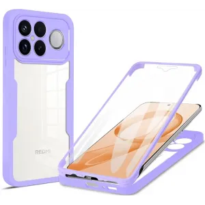 Coque intégrale Phonesta Slim Protect 360 protecteur d'écran pour Xiaomi Poco F8 Ultra - Violet