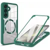 Coque intégrale Phonesta Slim Protect 360 protecteur d'écran et MagSafe pour Samsung Galaxy S25 Plus/S24 Plus - Vert