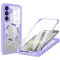 Coque intégrale Phonesta Slim Protect 360 protecteur d'écran et MagSafe pour Samsung Galaxy S25 Plus/S24 Plus - Violet