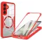 Coque intégrale Phonesta Slim Protect 360 protecteur d'écran et MagSafe pour Samsung Galaxy S25 Plus/S24 Plus - Rouge