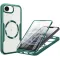 Coque intégrale Phonesta Slim Protect 360 protecteur d'écran et MagSafe pour Apple iPhone 17e/16e - Vert