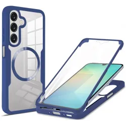 Coque intégrale Phonesta Slim Protect 360 protecteur d'écran et MagSafe pour Samsung Galaxy A26 - Bleu