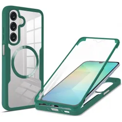 Coque intégrale Phonesta Slim Protect 360 protecteur d'écran et MagSafe pour Samsung Galaxy A26 - Vert