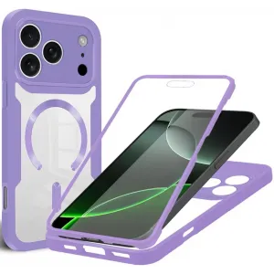 Coque intégrale Phonesta Slim Protect 360 protecteur d'écran et MagSafe pour Apple iPhone 17 Pro Max - Violet