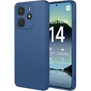 Coque arrière en silicone Phonesta Soft Silk pour Xiaomi Redmi Note 14 4G 164.8mm - Bleu foncé