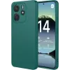Coque arrière en silicone Phonesta Soft Silk pour Xiaomi Redmi Note 14 4G 164.8mm - Vert foncé