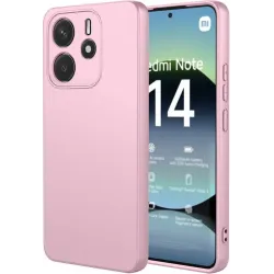 Coque arrière en silicone Phonesta Soft Silk pour Xiaomi Redmi Note 14 4G 164.8mm - Rose