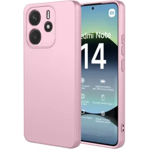 Coque arrière en silicone Phonesta Soft Silk pour Xiaomi Redmi Note 14 4G 164.8mm - Rose