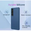 Coque arrière en silicone Phonesta Soft Silk pour Sony Xperia 1 VII - Bleu foncé 3