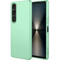 Coque arrière en silicone Phonesta Soft Silk pour Sony Xperia 1 VII - Vert matcha