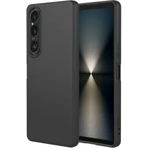 Coque arrière en silicone Phonesta Soft Silk pour Sony Xperia 1 VII - Noir