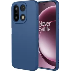 Coque arrière en silicone Phonesta Soft Silk pour OnePlus 15 - Bleu foncé