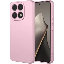 Coque arrière en silicone Phonesta Soft Silk pour Xiaomi 15T - Rose