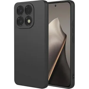 Coque arrière en silicone Phonesta Soft Silk pour Xiaomi 15T - Noir