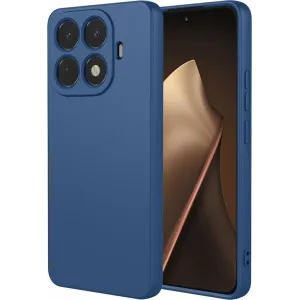 Coque arrière en silicone Phonesta Soft Silk pour Xiaomi 15T Pro - Bleu foncé