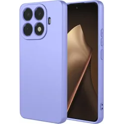 Coque arrière en silicone Phonesta Soft Silk pour Xiaomi 15T Pro - Violet