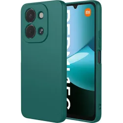 Coque arrière en silicone Phonesta Soft Silk pour Xiaomi Redmi 15C / Xiaomi Poco C85 - Vert foncé