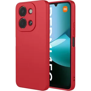Coque arrière en silicone Phonesta Soft Silk pour Xiaomi Redmi 15C / Xiaomi Poco C85 - Rouge