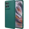 Coque arrière en silicone Phonesta Soft Silk pour Motorola Edge 60 Neo/Edge 50 Neo / ThinkPhone 25 - Vert foncé