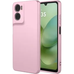 Coque arrière en silicone Phonesta Soft Silk pour Motorola Moto G06/G06 Power - Rose