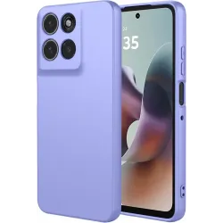 Coque arrière en silicone Phonesta Soft Silk pour Motorola Moto G56 - Violet