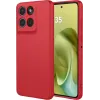 Coque arrière en silicone Phonesta Soft Silk pour Motorola Moto G86 - Rouge