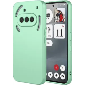 Coque arrière en silicone Phonesta Soft Silk pour Nothing Phone (3a) - Vert matcha