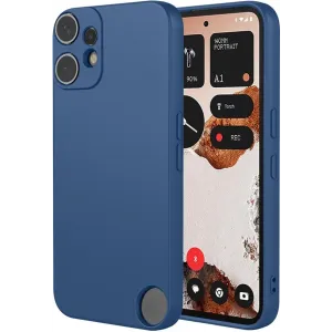 Coque arrière en silicone Phonesta Soft Silk pour Nothing CMF Phone 2 Pro - Bleu foncé