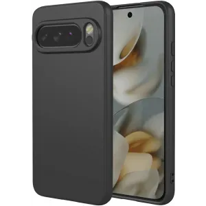 Coque arrière en silicone Phonesta Soft Silk pour Google Pixel 10 Pro XL - Noir