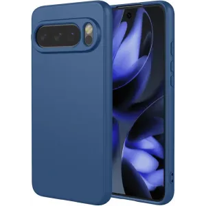 Coque arrière en silicone Phonesta Soft Silk pour Google Pixel 10 / 10 Pro - Bleu foncé