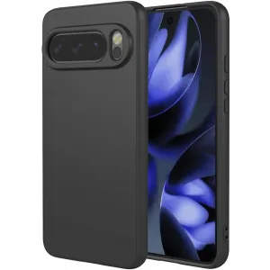 Coque arrière en silicone Phonesta Soft Silk pour Google Pixel 10 / 10 Pro - Noir