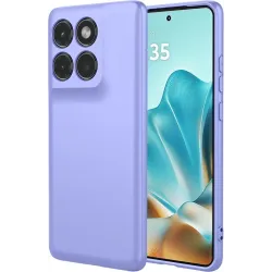 Coque arrière en silicone Phonesta Soft Silk pour Motorola Edge 60 / Edge 60 Fusion - Violet