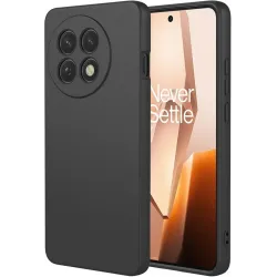 Coque arrière en silicone Phonesta Soft Silk pour OnePlus 13R - Noir