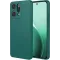 Coque arrière en silicone Phonesta Soft Silk pour Oppo Reno14 - Vert foncé